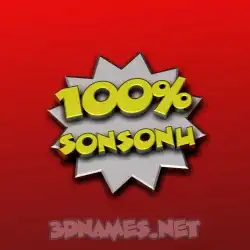 sonsonu in 100 Percent style - 3D name wallpaper