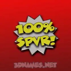 spvr in 100 Percent style - 3D name wallpaper