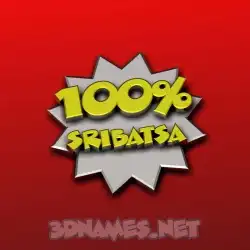 sribatsa in 100 Percent style - 3D name wallpaper