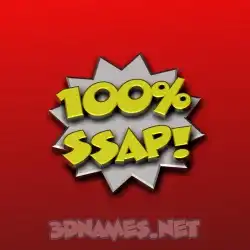 ssap in 100 Percent style - 3D name wallpaper