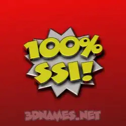 ssi in 100 Percent style - 3D name wallpaper