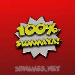 summaya in 100 Percent style - 3D name wallpaper