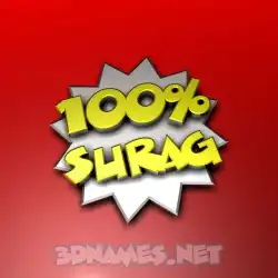 surag in 100 Percent style - 3D name wallpaper