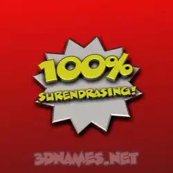 surendrasing in 100 Percent style - 3D name wallpaper
