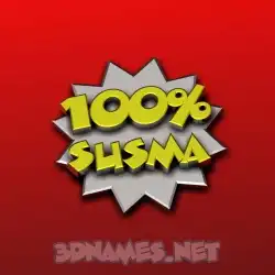 susma in 100 Percent style - 3D name wallpaper