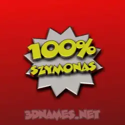 szymonas in 100 Percent style - 3D name wallpaper