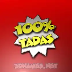 tadas in 100 Percent style - 3D name wallpaper