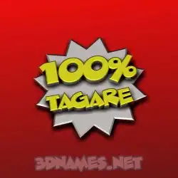 tagare in 100 Percent style - 3D name wallpaper
