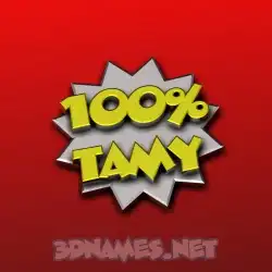 tamy in 100 Percent style - 3D name wallpaper
