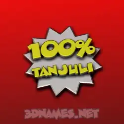 tanjuli in 100 Percent style - 3D name wallpaper
