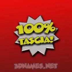tascia in 100 Percent style - 3D name wallpaper