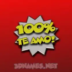 te amo in 100 Percent style - 3D name wallpaper