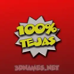 tejas in 100 Percent style - 3D name wallpaper