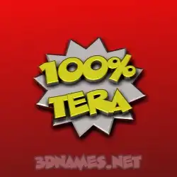 tera in 100 Percent style - 3D name wallpaper
