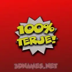 terje in 100 Percent style - 3D name wallpaper