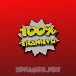 thanhvu in 100 Percent style - 3D name wallpaper