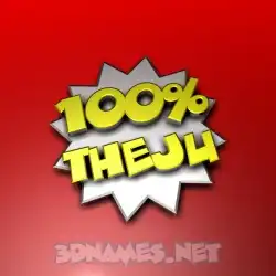 theju in 100 Percent style - 3D name wallpaper