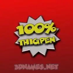 thigpen in 100 Percent style - 3D name wallpaper