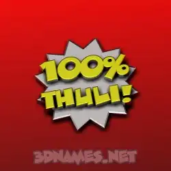 thuli in 100 Percent style - 3D name wallpaper
