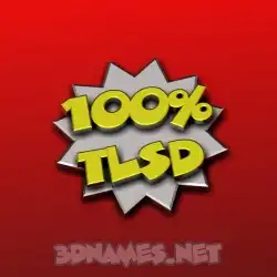 tlsd in 100 Percent style - 3D name wallpaper