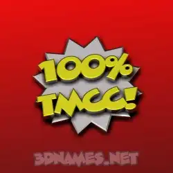 tmcc in 100 Percent style - 3D name wallpaper