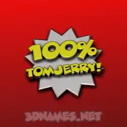 tomjerry in 100 Percent style - 3D name wallpaper