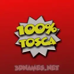 tosca in 100 Percent style - 3D name wallpaper