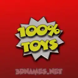 toys in 100 Percent style - 3D name wallpaper