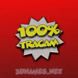 tracam in 100 Percent style - 3D name wallpaper
