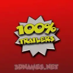 trailers in 100 Percent style - 3D name wallpaper