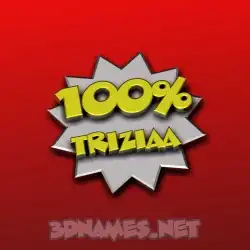 triziaa in 100 Percent style - 3D name wallpaper
