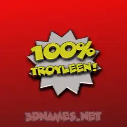 troyleen in 100 Percent style - 3D name wallpaper