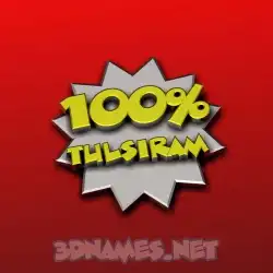 tulsiram in 100 Percent style - 3D name wallpaper