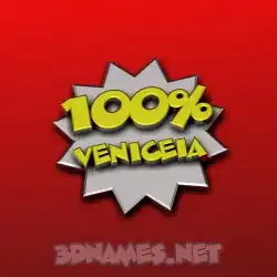 veniceia in 100 Percent style - 3D name wallpaper