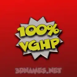 vghp in 100 Percent style - 3D name wallpaper