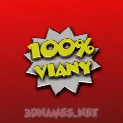 viany in 100 Percent style - 3D name wallpaper