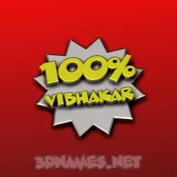 vibhakar in 100 Percent style - 3D name wallpaper