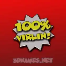 virlin in 100 Percent style - 3D name wallpaper