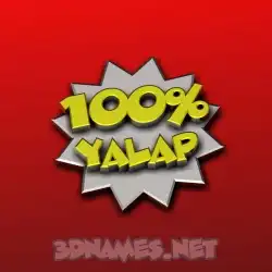 yalap in 100 Percent style - 3D name wallpaper
