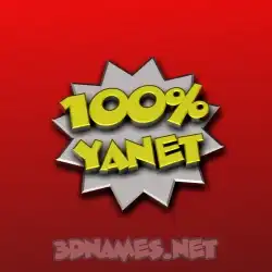 yanet in 100 Percent style - 3D name wallpaper