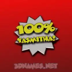 yasmitha in 100 Percent style - 3D name wallpaper