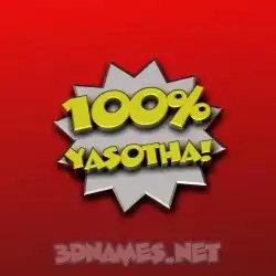yasotha in 100 Percent style - 3D name wallpaper