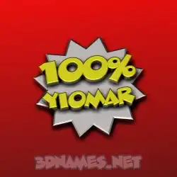 yiomar in 100 Percent style - 3D name wallpaper