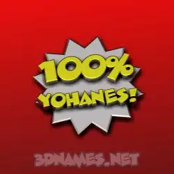 yohanes in 100 Percent style - 3D name wallpaper
