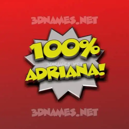 adriana in 100 Percent style - 3D name wallpaper adriana in 100 Percent style - 3D name wallpaper