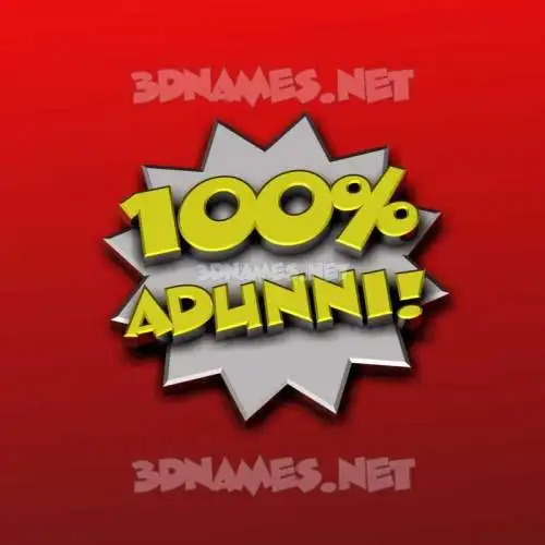 adunni in 100 Percent style - 3D name wallpaper