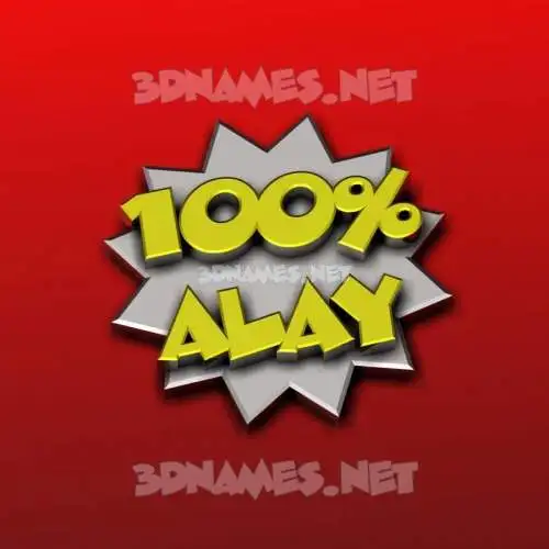 alay in 100 Percent style - 3D name wallpaper alay in 100 Percent style - 3D name wallpaper