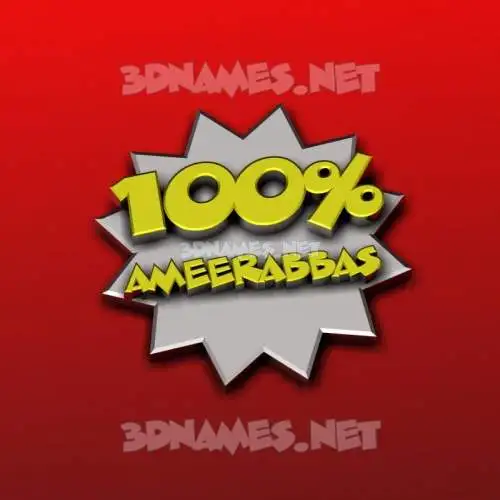 ameerabbas in 100 Percent style - 3D name wallpaper ameerabbas in 100 Percent style - 3D name wallpaper