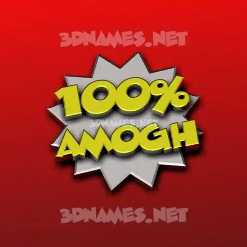 amogh in 100 Percent style - 3D name wallpaper