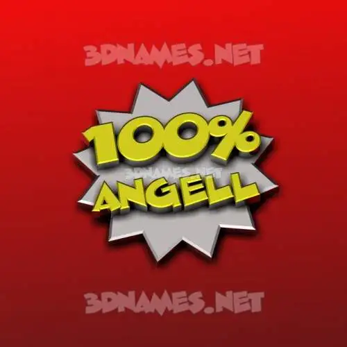 angell in 100 Percent style - 3D name wallpaper angell in 100 Percent style - 3D name wallpaper